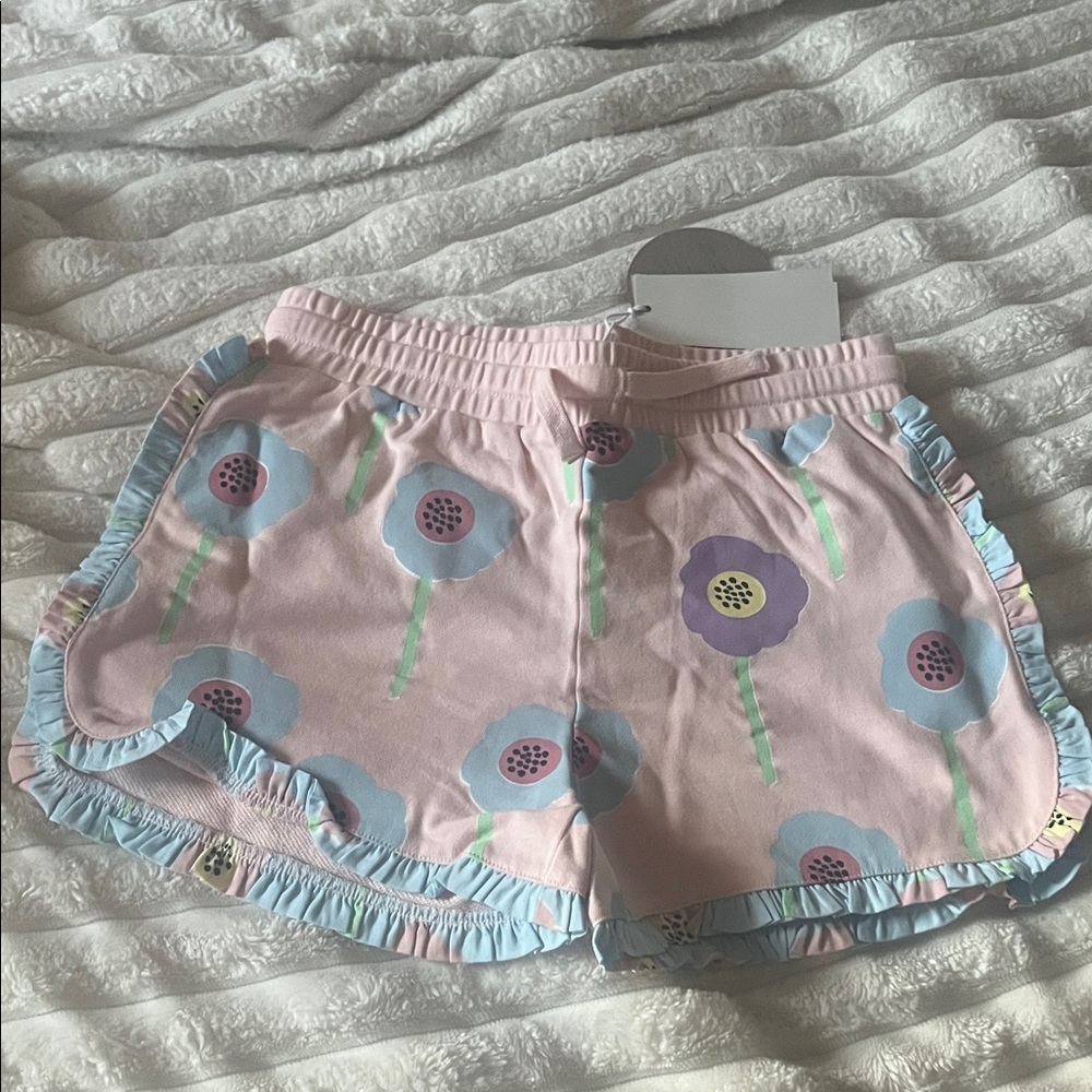 Stella McCartney Kids Pink Floral Shorts